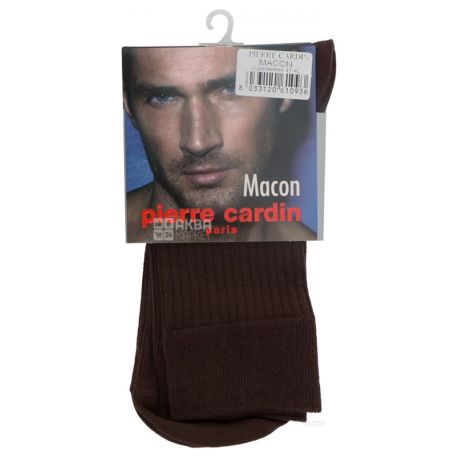 Pierre Cardin Macon, Носки мужские коричневые, 41-42 размер