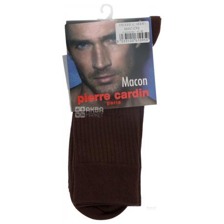 Pierre Cardin Macon, Носки мужские коричневые, 45-46 размер