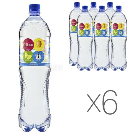 Калипсо, 1,5 л, Упаковка 6 шт., Вода негазированная, ПЭТ