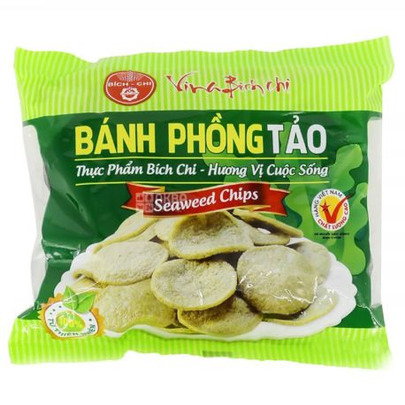 Rice chips crackers with seaweed, 200 g, TM Beach Chi