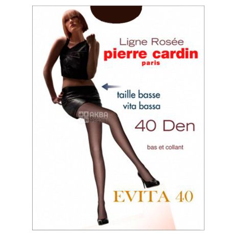 Pierre Cardin Evita, Колготки женские черные, 4 размер, 40 ден