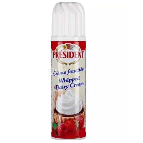President, UHT Cream, Whipped, 20%, 250 g