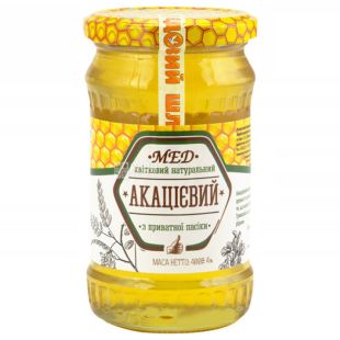 Медовий Шлях, 400 г, Мёд Акациевый, стекло