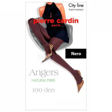 Pierre Cardin Angers, Колготы женские черные, размер 4, 100 ден