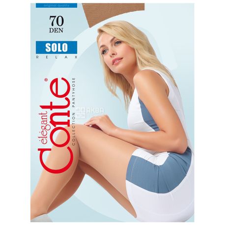 Conte Solo, Колготи жіночі, тілесні, розмір 2, 70 ден