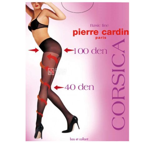 Pierre Cardin Corsica, Tights for women brown, 2 size, 40 den
