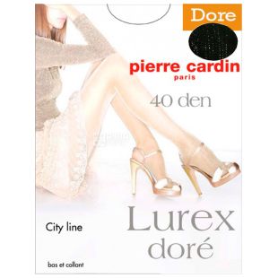  Pierre Cardin Lurex Dore, колготы женские золотые, 4 размер, 40 ден