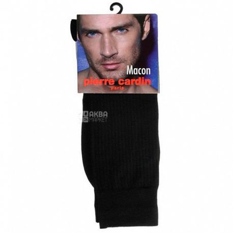 Pierre Cardin Macon, носки мужские черные, размер 39-40