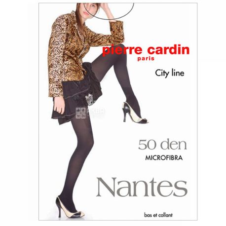 Pierre Cardin Nantes, Колготки женские черные, 2 размер, 50 ден