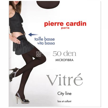 Pierre Cardin Vitre, колготи жіночі чорні, 3 розмір, 50 ден