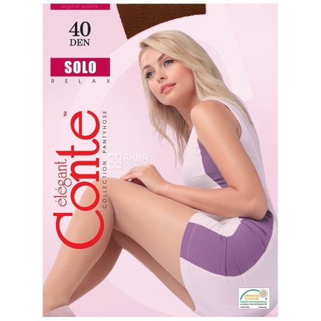 Conte Solo Mocca, Колготы женские, 3 размер, 40 ден