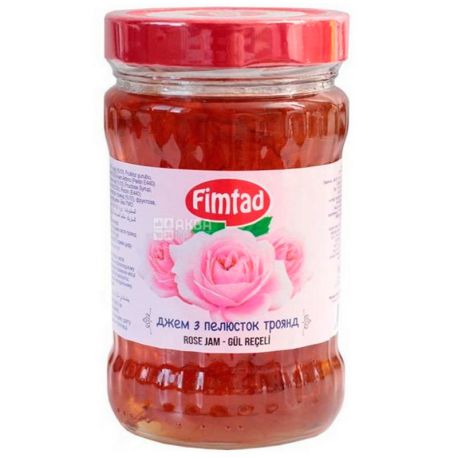Джем з пелюсток троянди, 380 г, ТМ Fimtad