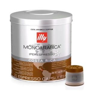  illy, Monoarabicа Costa Rica, 21 х 6,7 г, Кофе Илли, Коста Рика, моноарабика, в капсулах, ж/б
