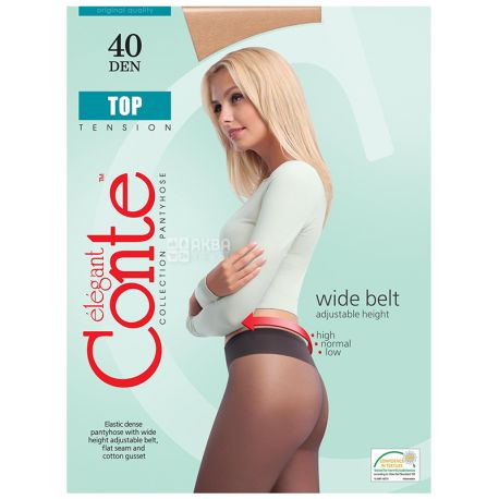 Conte Top, Колготки жіночі тілесні, 2 розмір, 40 ден