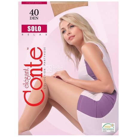 Conte Solo, Колготы женские телесные, размер 3, 40 ден