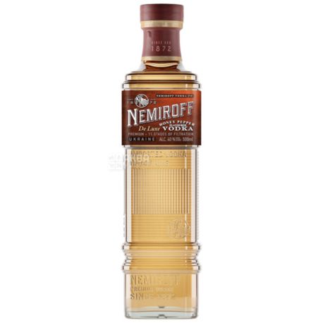 Nemiroff De Luxe Premium, Настоянка, Медова з перцем, 40%, 0,5 л