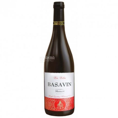 Basavin, Gold Мерло, Вино красное сухое, 0,75 л