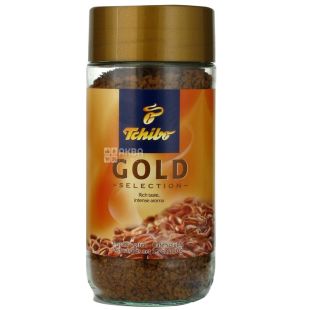 Tchibo Gold, 200 г, Кава Чібо Голд, розчинна, скло