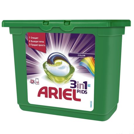 Ariel Pods Color&Style, Капсули для прання, 23 шт. по 28,8 г