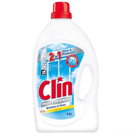 Clin Professional, 4,5 л, Засіб для миття вікон