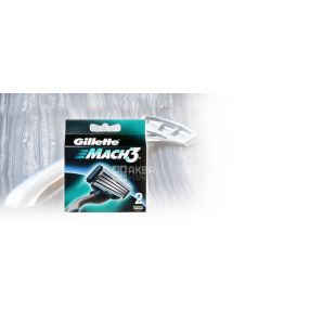 Gillette 2 шт.  Mach3 Картриджи для бритья 