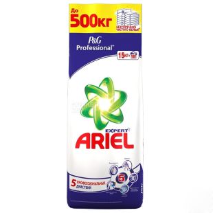 Ariel Professional Expert, 15 кг, Стиральный порошок для белых вещей, Автомат