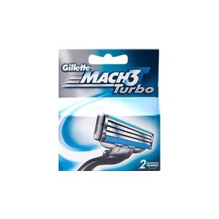 Gillette 2 шт. Mach3 Turbo Картриджи для бритья 