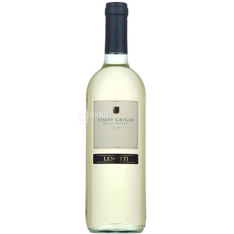 Lenotti, Pinot Grigio Delle Venezie, Вино белое полусухое, 0,75 л