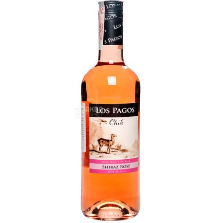 Los Pagos Chile, Вино розовое сухое, 0,75 л