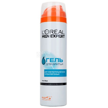 L'oreal Men Expert, 200 мл, Гель для гоління з алое вера
