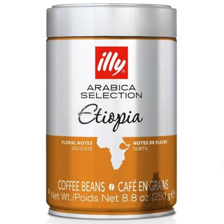 illy Monoarabica Ethiopia, Coffee Grain, 250 g