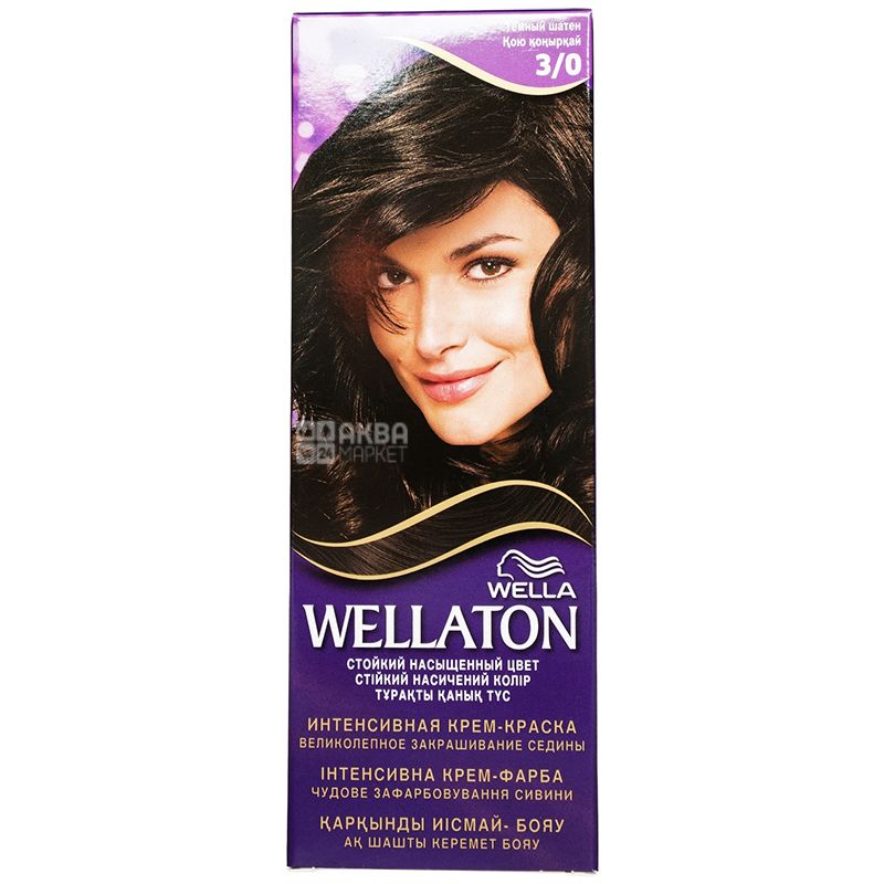 Wella Wellaton Cream Hair Color Tone 3 0 Dark Brown