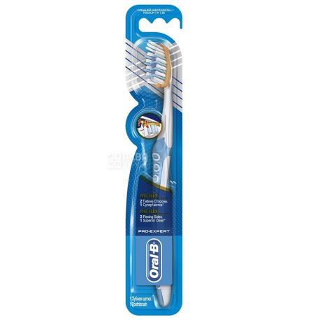 Oral-B, Pro-Expert Clinic Line Pro-Flex, Medium Toothbrush, 1 Pack