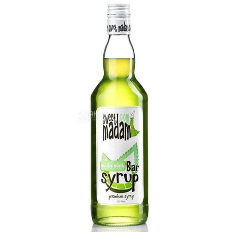 Sweet Madam, Mojito Mint, 0,7 л, Сироп Свит Мадам, Мохито, стекло