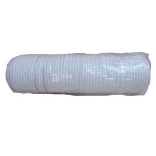 Кришка для одноразового стакана 180 мл, біла, 50 шт, D70