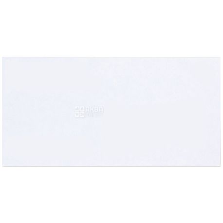 Envelope E65 (110x220 mm) white 100 pcs., Without tearing tape