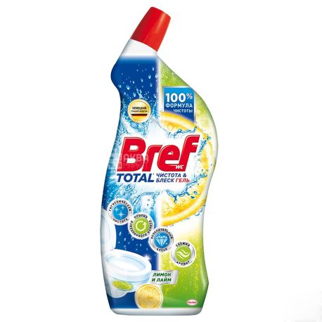 Bref, 700 мл, Засіб для чищення унітазу, Лимон і лайм