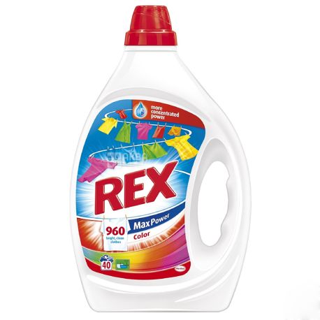 Rex Max Power Color, 2 л, Гель для стирки, цветных вещей
