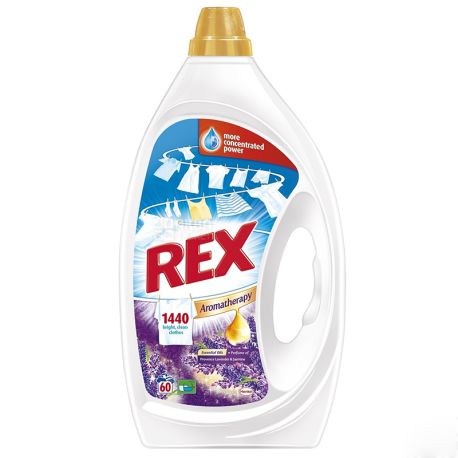 Rex Aromatherapy, washing gel, Lavender & Jasmine, 3 L