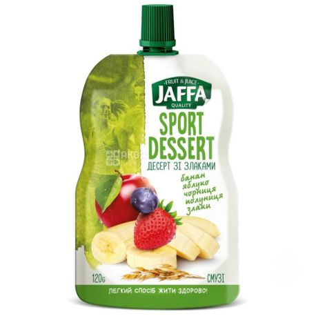 Jaffa Sport Dessert, Smoothies, banana-apple-blueberry-strawberry-cereals, 120g, m / s
