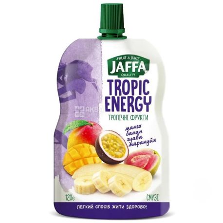 Jaffa Tropic Energy, Smoothie, banana-guava-passion fruit, 120g, m / s