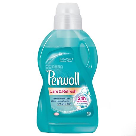 Perwoll Care&Refresh, 0,9 л, Гель для стирки, цветных и белых вещей