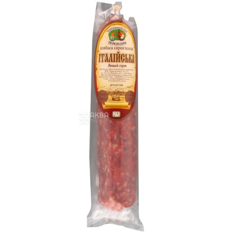 Ukrprompostach Sausage dry-cured Italian, highest grade, 405 g