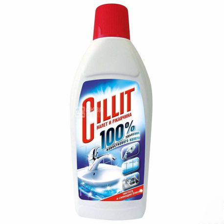 Cillit, 450 мл, Чистящее средство для удаления известняка и ржавчины