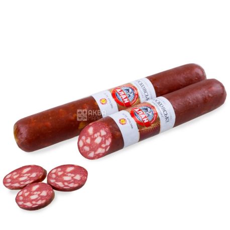 Alan Sausage cooked smoked Moscow, premium, 350 g