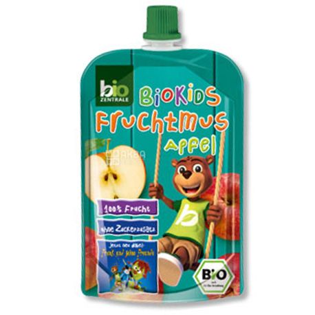 Пюре фруктове органічне Яблуко, 90 г, ТМ Bio Zentrale
