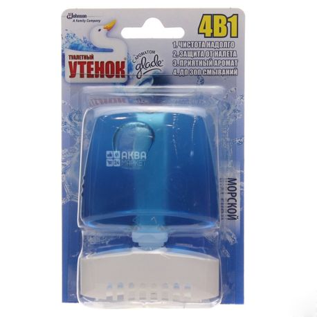 Toilet duck Cleaning unit for toilet bowl 4in1, sea, 55 ml