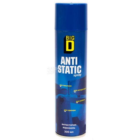 Big D, 300 мл, Антистатик, спрей, універсальний