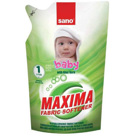 Sano Maxima Baby, Baby Rinser, aloe vera, 1 L