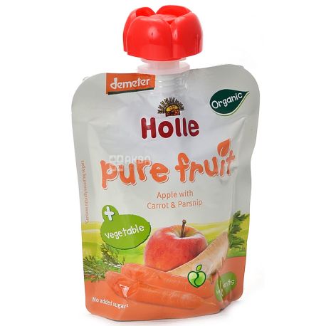Organic baby puree, apple and moisten with parsnip, 90 g, TM Holle